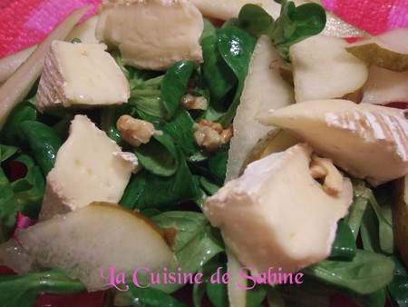 Salade de Brie et de poires