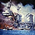 L'attaque de <b>Pearl</b> <b>Harbor</b> le 7 décembre 1941.