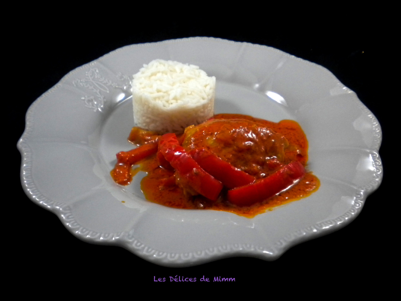 Poulet aux poivrons, tomates et mascarpone 2