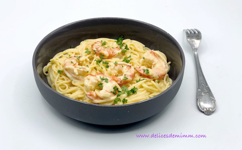 Spaghetti aux crevettes 2