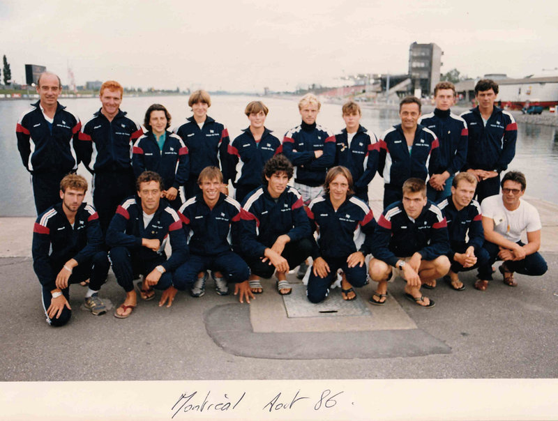 Equipe de France CK course en ligne Montréal 1986 © Didier HOYER