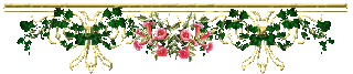Gif barre frise fleurs roses et blanches 320 pixels