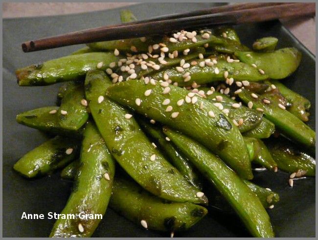 Pois gourmands sautés à l’asiatique recettes legumes Pois gourmands (sucrés) à lail
