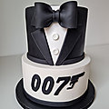 Gâteau James Bond