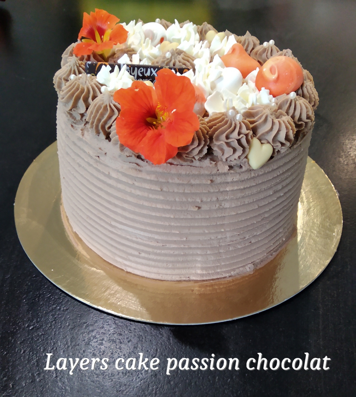 Layers cake passion chocolat