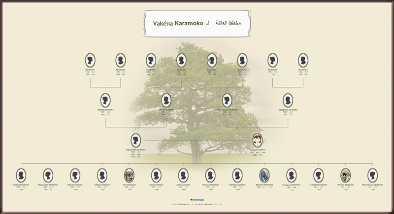 مخطط العائلة لـ Vakéna Karamoko