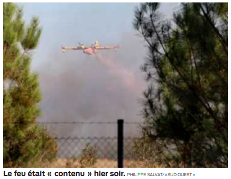 2022 09 18 SO Incendie dans les Landes 105 hectares brûlés à Magescq2