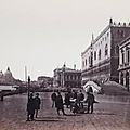 Venise, c. <b>1865</b>. Môle pris du quai des Esclavons, avec l'Eglise de la Salute