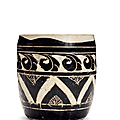 A very rare large <b>Cizhou</b> sgraffiato jar, Jin dynasty (1115-1234)