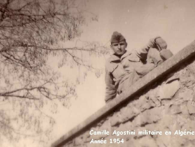 24 - Camille Agostini militaure en Algerie - Année 1954