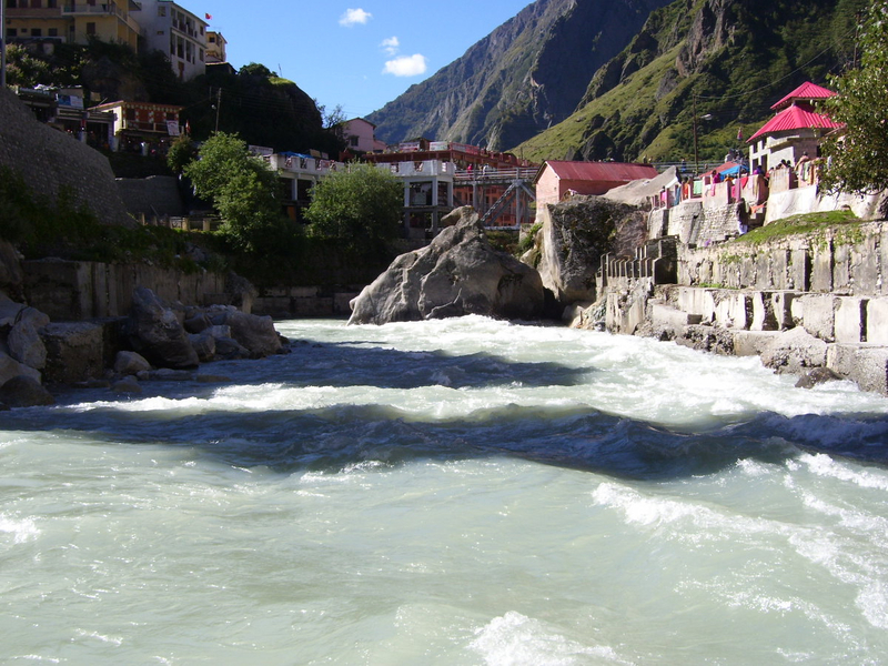 River Alaknanda near Badrikashram (auteur author Raji