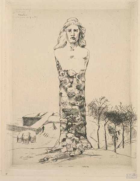 Bracquemond, le buste de la République par H