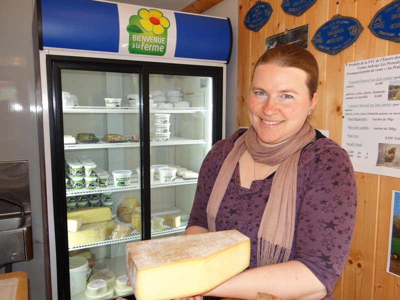 Le point de vente à la ferme avec le « Cœur de Massif à l’honneur » mais