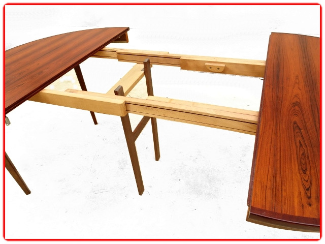 table scandinave 1960 palissandre