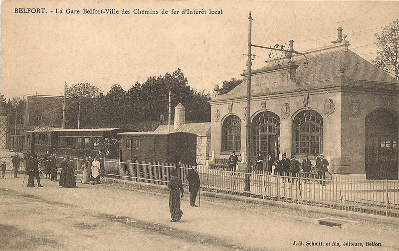 Belfort CPA X Rue Cavalerie Gare Tramway Départementale Voiture & wagon