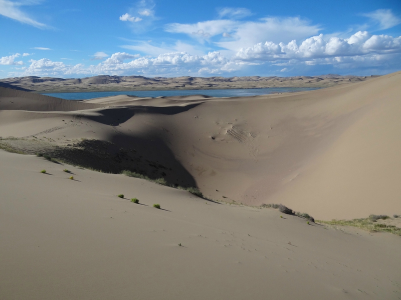 Les dunes de Bor Khyarin Els et le lac Eree Nuur - aïmag Zavhan