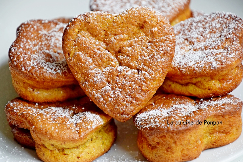 muffin mangue et noisette avec un coeur caramel (10)