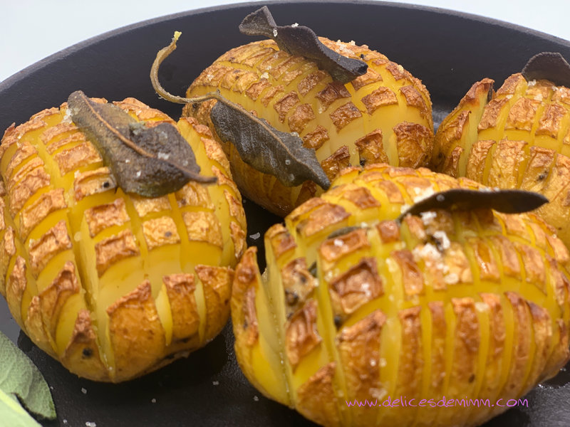 Pommes de terre hérisson à la sauge 5