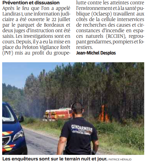 2022 09 14 SO Les gendarmes traquent les pyromanes nuit et jour2