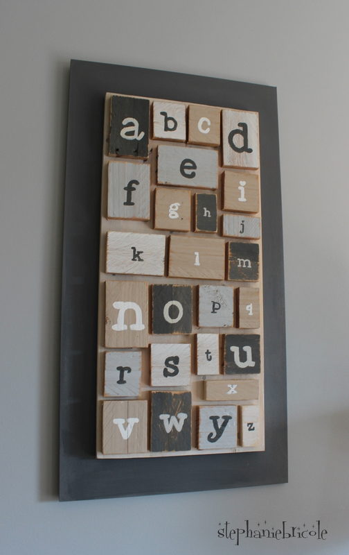 cadre abecedaire diy