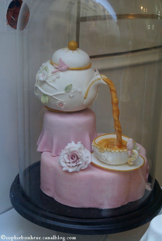 vitrine gâteau thé