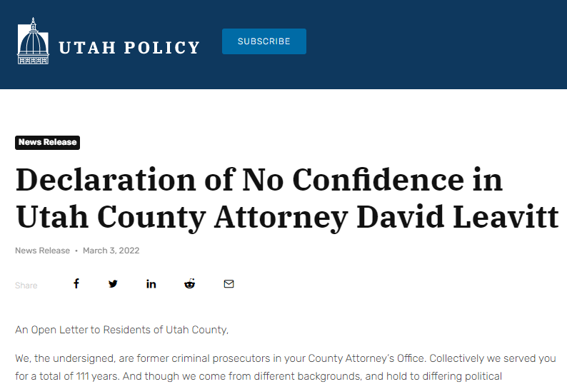 2022-06-17 22_04_06-Declaration of No Confidence in Utah County Attorney David Leavitt - Utah Policy