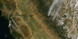 Rim Fire image satellite