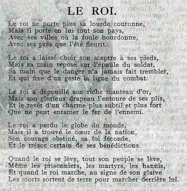 le roi poème