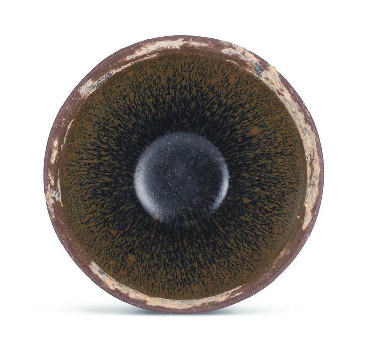 An inscribed 'Jian' 'hare's fur' teabowl, Song dynasty