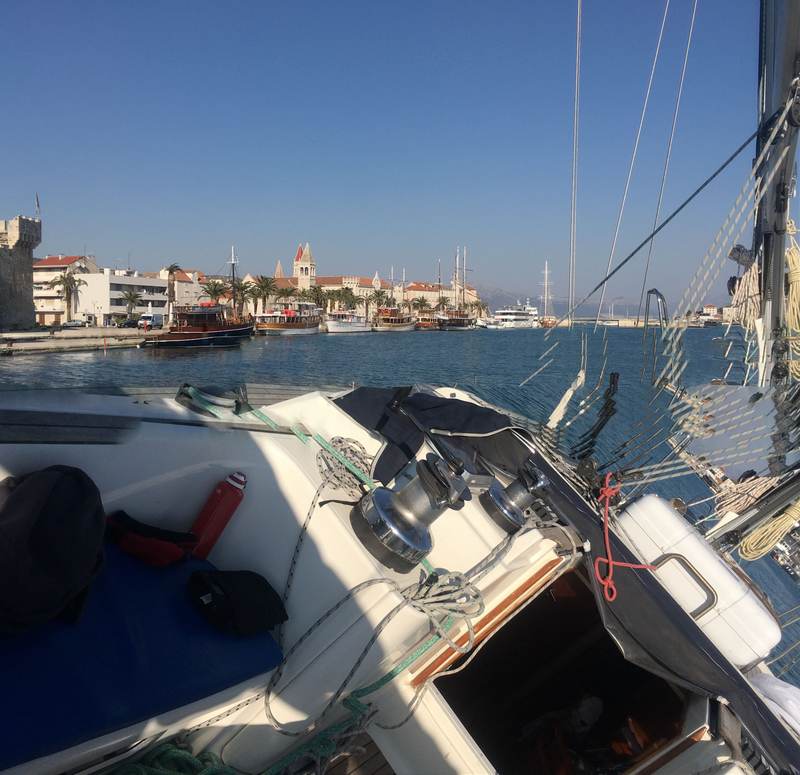 Trogir, les quais, 20 mars 2020