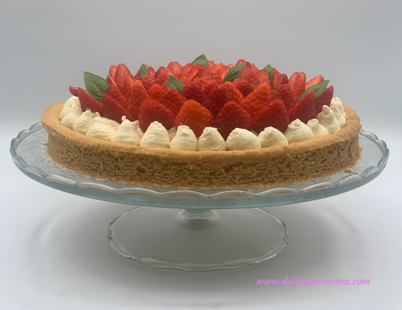Tarte aux fraises sur sablé breton 3