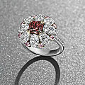A rare coloured <b>diamond</b> ring