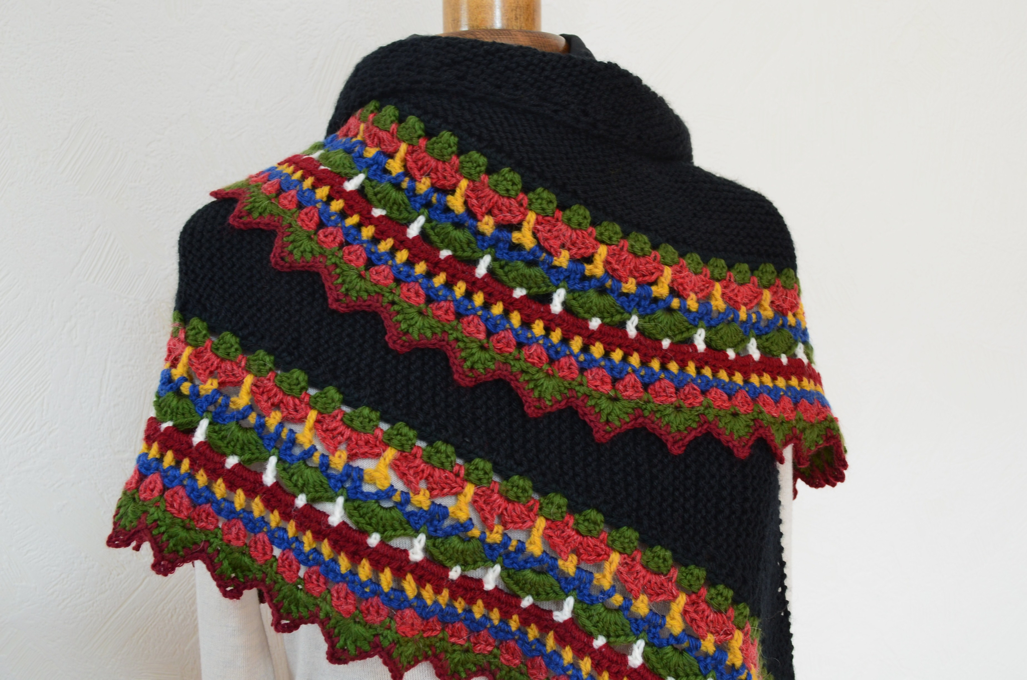 Châle folk-tricot-crochet-laine-La chouette bricole (25)