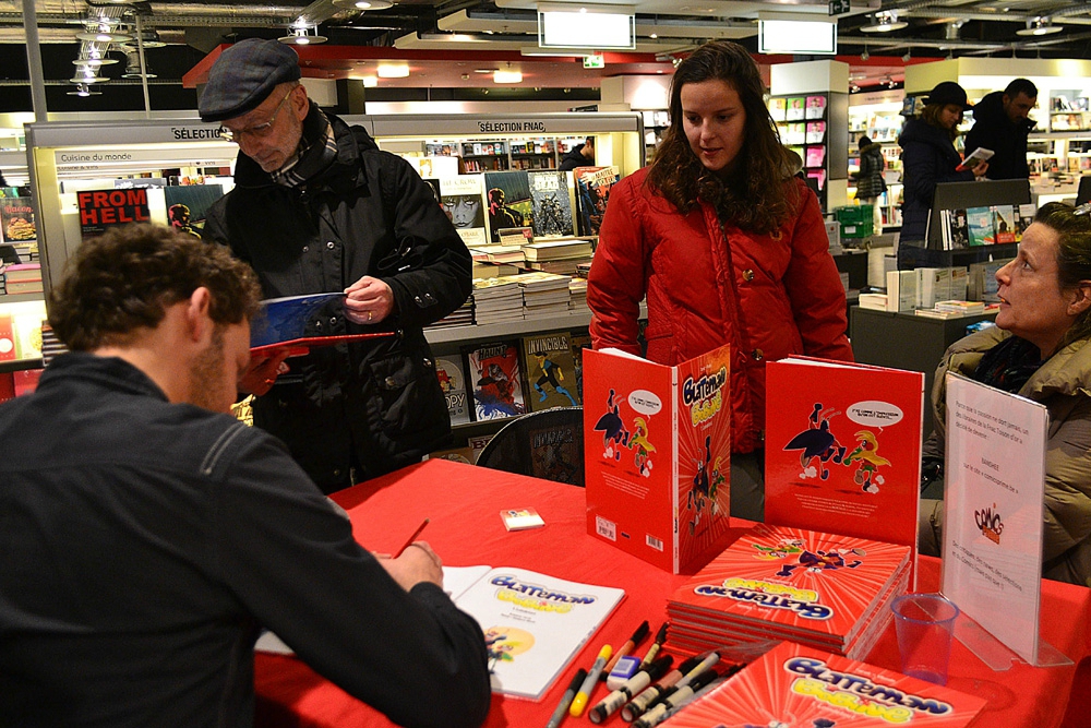 Blateman et Bobine FNAC Toison d'Or Bruxelles 5 mars 2016 