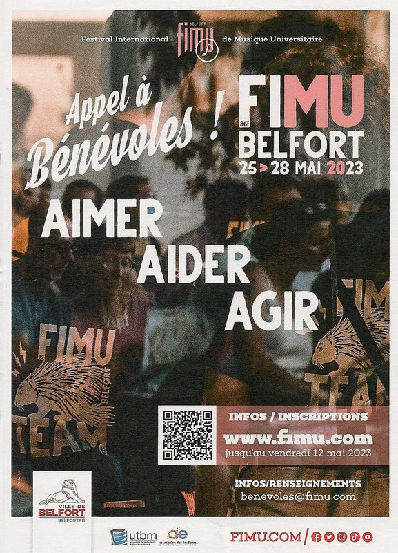 Flyer FIMU 2023 Appel aux Bénévoles