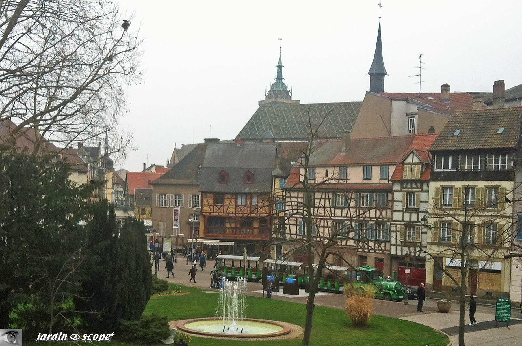 Église et couvent des Dominicains depuis le Musée Unterlinden
