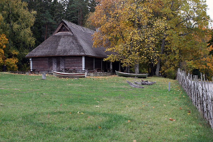 Estonie, bâtiment traditionnel