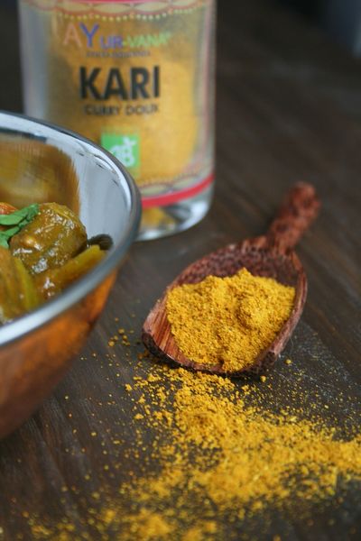 Curry de gombos ou Okra curry 3