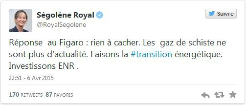 Tweet Ségolène Royal