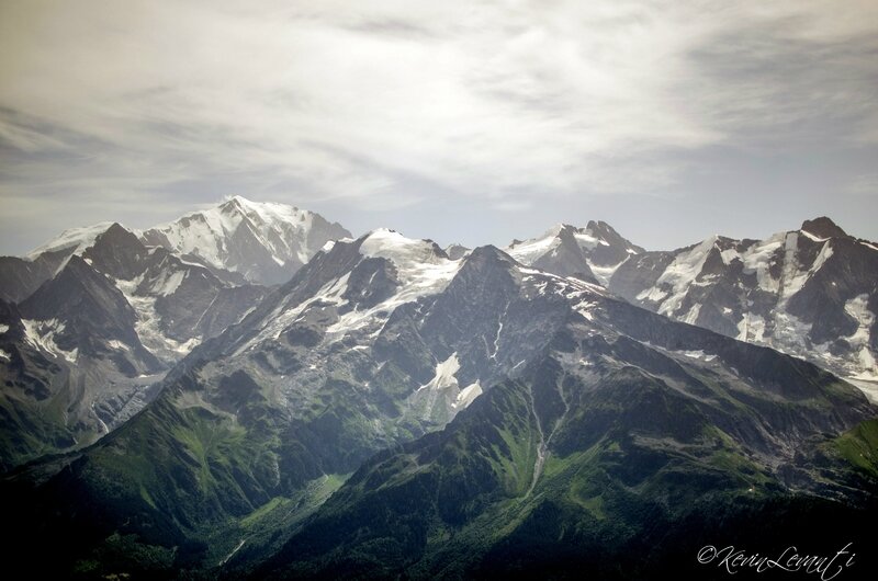 Mt Blanc et Glacier de la Bérangère