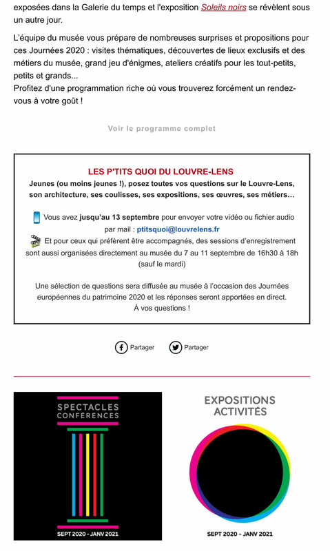 Gmail - Fwd_ La rentrée au Louvre-Lens _ Journées européennes du patrimoine, 5 ans de Muse&Piano et un nouveau programme de spectacles et activités !-4