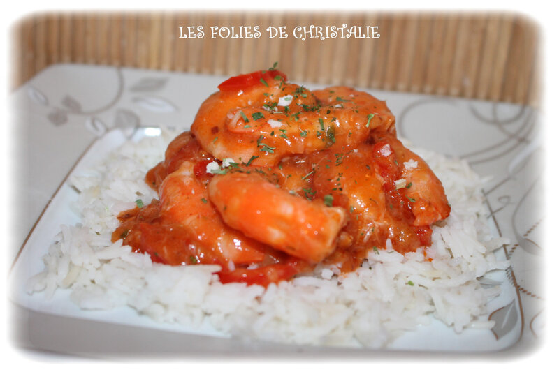 Crevettes sauce aigre douce 4