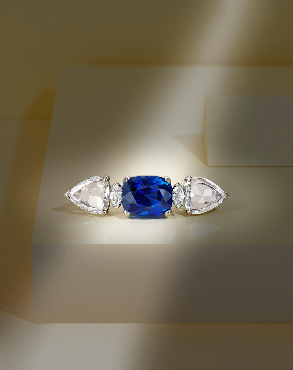 Kashmir Sapphire and Diamond Ring - Moussaieff | Moussaieff