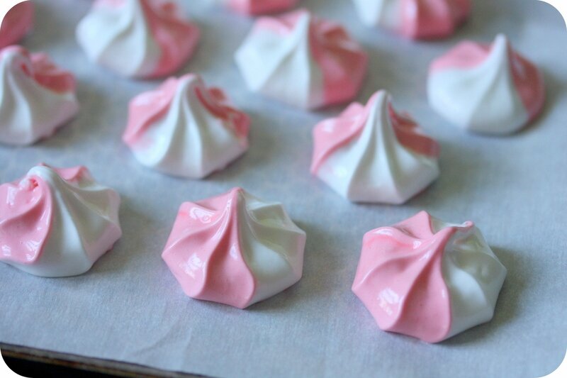 meringues bicolores blog chez requia cuisine et confidences