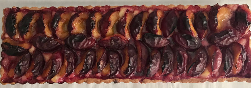 tarte garnie après cuisson