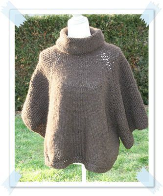 tuto poncho tricot gratuit