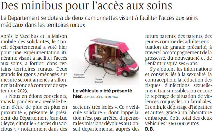 2022 03 29 SO Des minibus pour l'accès aux soins