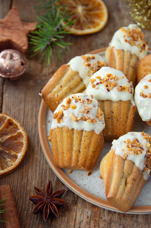 madeleines au chaï chocolat blanc sans lactose noël 6