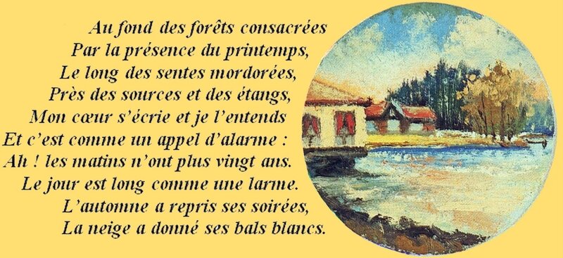 Poème Deubel & aquarelle Odile 2