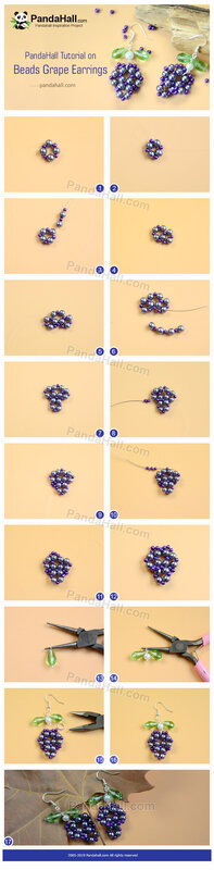 Beads Grape Earrings